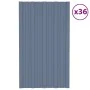 Grau verzinktes Stahldachpaneel 36 Einheiten 80x45 cm von vidaXL, Decke - Ref: Foro24-317202, Preis: 122,45 €, Rabatt: %