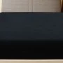 Fitted sheet in black cotton jersey 140x200 cm by vidaXL, Bed sheets - Ref: Foro24-136214, Price: 16,00 €, Discount: %