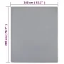 Spannbettlaken aus grauem Baumwolljersey, 140 x 200 cm von vidaXL, Bettlaken - Ref: Foro24-136204, Preis: 16,31 €, Rabatt: %