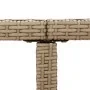 Garden table made of synthetic rattan and beige glass 109x107x74 cm by vidaXL, Garden tables - Ref: Foro24-316789, Price: 126...
