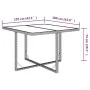 Garden table made of synthetic rattan and beige glass 109x107x74 cm by vidaXL, Garden tables - Ref: Foro24-316789, Price: 126...