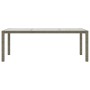 Garden table with tempered glass and synthetic rattan in gray, 190x90x75 cm. by vidaXL, Garden tables - Ref: Foro24-316714, P...