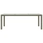 Garden table with tempered glass and synthetic rattan in gray, 190x90x75 cm. by vidaXL, Garden tables - Ref: Foro24-316714, P...