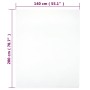 Spannbettlaken aus weißem Baumwolljersey, 140 x 200 cm von vidaXL, Bettlaken - Ref: Foro24-136244, Preis: 16,13 €, Rabatt: %