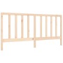 Bed frame with solid wood headboard 200x200 cm by vidaXL, Beds and slatted bases - Ref: Foro24-3193811, Price: 143,51 €, Disc...