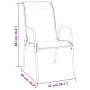 Gartenstühle 2 Einheiten aus Stahl und schwarzem Textilene von vidaXL, Gartenstühle - Ref: Foro24-316817, Preis: 82,59 €, Rab...