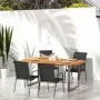 Gartenstühle 4 Einheiten aus Stahl und schwarzem Textilene von vidaXL, Gartenstühle - Ref: Foro24-316821, Preis: 190,65 €, Ra...