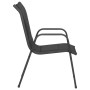 Garden chairs 4 units steel and black textilene by vidaXL, Garden chairs - Ref: Foro24-316821, Price: 171,95 €, Discount: %