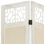 4-panel cream-colored fabric room divider screen 140x165 cm by vidaXL, Room dividers - Ref: Foro24-338559, Price: 80,80 €, Di...