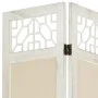 4-panel cream-colored fabric room divider screen 140x165 cm by vidaXL, Room dividers - Ref: Foro24-338559, Price: 72,06 €, Di...
