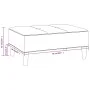 Fußhocker aus schwarzem Stoff, 78 x 56 x 32 cm von vidaXL, Osmanen - Ref: Foro24-337747, Preis: 81,31 €, Rabatt: %