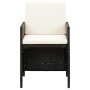 Garden chair and stool set 4 pieces black PE rattan by vidaXL, Garden chairs - Ref: Foro24-316751, Price: 170,78 €, Discount: %