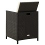 Garden chair and stool set 4 pieces black PE rattan by vidaXL, Garden chairs - Ref: Foro24-316751, Price: 170,78 €, Discount: %