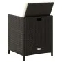 Garden chair and stool set 4 pieces black PE rattan by vidaXL, Garden chairs - Ref: Foro24-316751, Price: 168,18 €, Discount: %