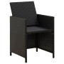 Garden chair and stool set 4 pieces black PE rattan by vidaXL, Garden chairs - Ref: Foro24-316751, Price: 170,78 €, Discount: %