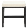 Garden chair and stool set 4 pieces black PE rattan by vidaXL, Garden chairs - Ref: Foro24-316751, Price: 170,78 €, Discount: %