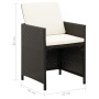 Garden chair and stool set 4 pieces black PE rattan by vidaXL, Garden chairs - Ref: Foro24-316751, Price: 170,78 €, Discount: %