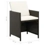 Garden chair and stool set 4 pieces black PE rattan by vidaXL, Garden chairs - Ref: Foro24-316751, Price: 168,18 €, Discount: %