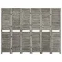 Gray solid wood 6-panel screen 214x166 cm by vidaXL, Room dividers - Ref: Foro24-338577, Price: 125,44 €, Discount: %