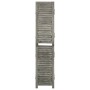 Gray solid wood 6-panel screen 214x166 cm by vidaXL, Room dividers - Ref: Foro24-338577, Price: 126,54 €, Discount: %