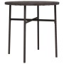 Mesita de centro de ratán sintético marrón 45 cm de vidaXL, Mesas de jardín - Ref: Foro24-317175, Precio: 22,19 €, Descuento: %