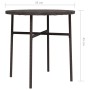 Mesita de centro de ratán sintético marrón 45 cm de vidaXL, Mesas de jardín - Ref: Foro24-317175, Precio: 22,19 €, Descuento: %