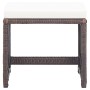 Garden stools 4 units with brown synthetic rattan cushions by vidaXL, Garden chairs - Ref: Foro24-316778, Price: 88,43 €, Dis...