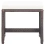 Garden stools 4 units with brown synthetic rattan cushions by vidaXL, Garden chairs - Ref: Foro24-316778, Price: 87,53 €, Dis...