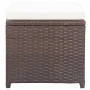 Garden stools 4 units with brown synthetic rattan cushions by vidaXL, Garden chairs - Ref: Foro24-316778, Price: 87,53 €, Dis...