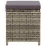 Garden stools 4 units and gray synthetic rattan cushions by vidaXL, Garden chairs - Ref: Foro24-316873, Price: 148,37 €, Disc...