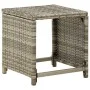 Gartenhocker 4 Stück und Kissen Kunststoff Rattan grau von vidaXL, Gartenstühle - Ref: Foro24-316873, Preis: 146,42 €, Rabatt: %