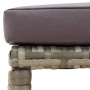 Garden stools 4 units and gray synthetic rattan cushions by vidaXL, Garden chairs - Ref: Foro24-316873, Price: 148,37 €, Disc...