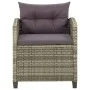 Gartensessel mit grauen synthetischen Rattankissen von vidaXL, Gartenstühle - Ref: Foro24-316872, Preis: 126,86 €, Rabatt: %