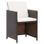 Garden chair and stool set, 4 pieces, black PE rattan by vidaXL, Garden chairs - Ref: Foro24-316780, Price: 127,86 €, Discoun...