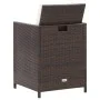 Garden chair and stool set, 4 pieces, black PE rattan by vidaXL, Garden chairs - Ref: Foro24-316780, Price: 127,86 €, Discoun...