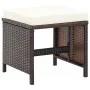Garden chair and stool set, 4 pieces, black PE rattan by vidaXL, Garden chairs - Ref: Foro24-316780, Price: 127,86 €, Discoun...
