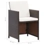 Garden chair and stool set, 4 pieces, black PE rattan by vidaXL, Garden chairs - Ref: Foro24-316780, Price: 127,86 €, Discoun...