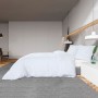 Bettbezug-Set aus hellweißer Mikrofaser, 225 x 220 cm von vidaXL, Bettbezüge - Ref: Foro24-136028, Preis: 22,81 €, Rabatt: %