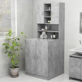 Concrete gray washing machine cabinet by vidaXL, Accessories for washing machines and dryers - Ref: Foro24-3082012, Price: 16...