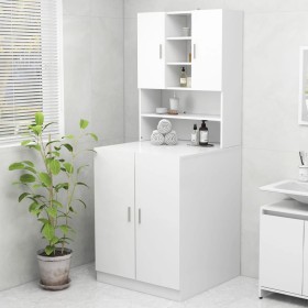 Mueble de lavadora blanco