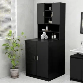 Black washing machine cabinet by vidaXL, Accessories for washing machines and dryers - Ref: Foro24-3082009, Price: 137,78 €, ...