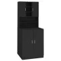 Schwarzer Waschmaschinenschrank von vidaXL, Zubehör für Waschmaschinen und Trockner - Ref: Foro24-3082009, Preis: 137,76 €, R...