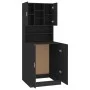 Schwarzer Waschmaschinenschrank von vidaXL, Zubehör für Waschmaschinen und Trockner - Ref: Foro24-3082009, Preis: 137,76 €, R...
