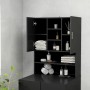 Schwarzer Waschmaschinenschrank von vidaXL, Zubehör für Waschmaschinen und Trockner - Ref: Foro24-3082009, Preis: 146,08 €, R...