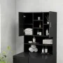 Schwarzer Waschmaschinenschrank von vidaXL, Zubehör für Waschmaschinen und Trockner - Ref: Foro24-3082009, Preis: 137,76 €, R...