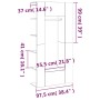 Flurmöbel 2 Stück Sperrholz grau Beton von vidaXL, Schließfächer und Lagerschränke - Ref: Foro24-3082039, Preis: 144,41 €, Ra...
