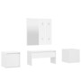 Set de muebles de recibidor madera contrachapada blanco brillo de vidaXL, Armarios roperos - Ref: Foro24-3082068, Precio: 167...