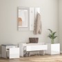 Set de muebles de recibidor madera contrachapada blanco brillo de vidaXL, Armarios roperos - Ref: Foro24-3082068, Precio: 167...