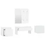 Glänzend weißes Sperrholz-Dielenmöbel-Set von vidaXL, Kleiderschränke - Ref: Foro24-3082068, Preis: 162,59 €, Rabatt: %
