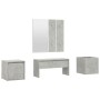 Beton grau Sperrholz Eingangshalle Möbel-Set von vidaXL, Kleiderschränke - Ref: Foro24-3082066, Preis: 127,18 €, Rabatt: %